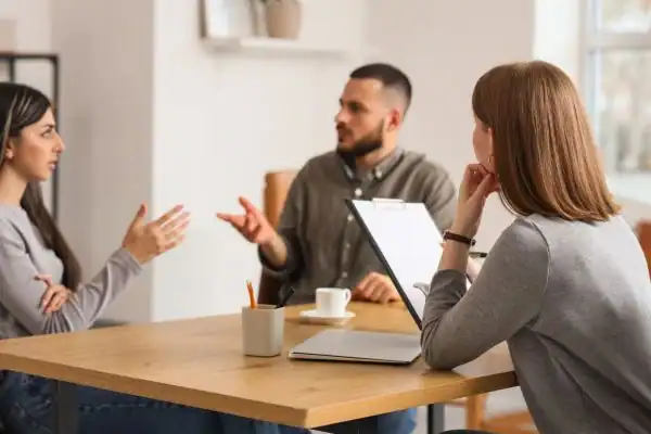 Image of couple access free mediation using family mediation voucher scheme Blackburn